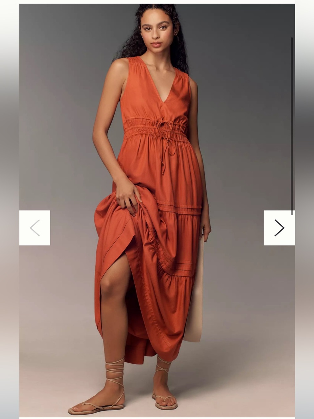 Anthropologie The Somerset Maxi Dress
Linen Ties Edition Size Small